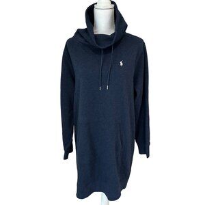 Polo Ralph Lauren Sweatshirt Womens Size Large Long Cowl Neck Fleece Lined